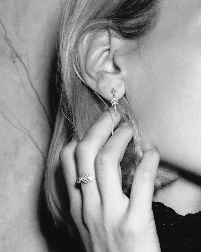 Boucles d'oreilles Renaissance en or blanc | LECARRE