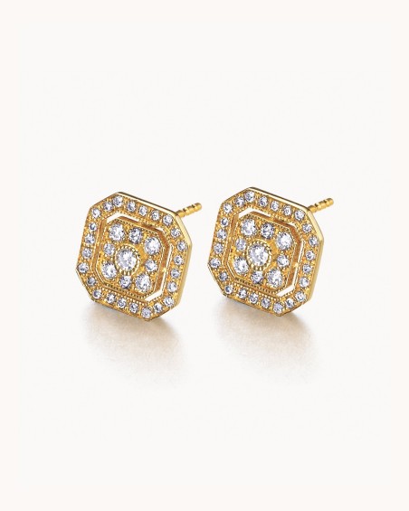 Pendientes Octo Oro Diamantes | LECARRE