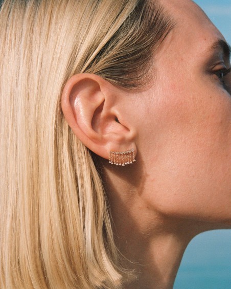 Earcuff Cadenitas Oro Diamantes  | LECARRE