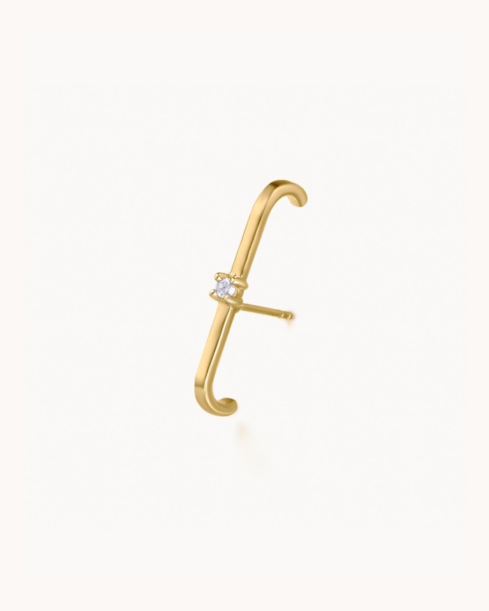 Earcuff Barra Oro Diamante | LECARRE
