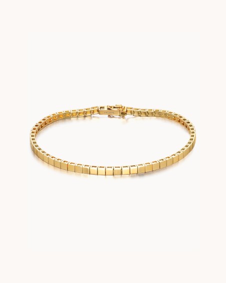Pulseira Riviere em Ouro Liso | LECARRE