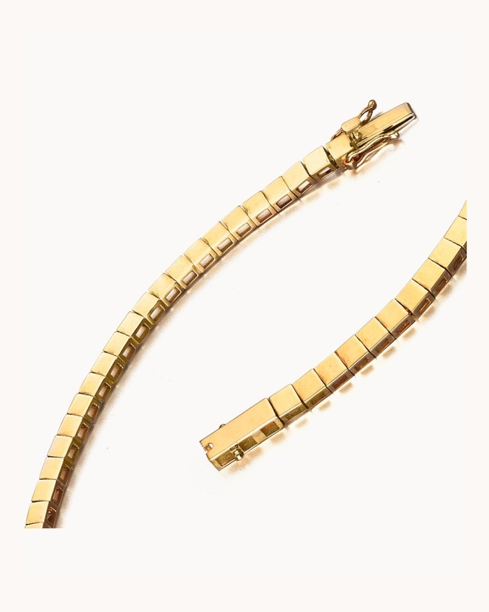 Pulsera Riviere Oro Plain | LECARRE