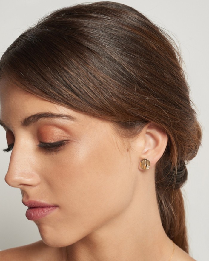 Marsulated Circle and Diamonds Earring | LECARRE