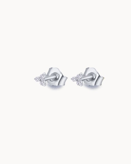 Trinity White Gold Diamonds Earrings | LECARRE