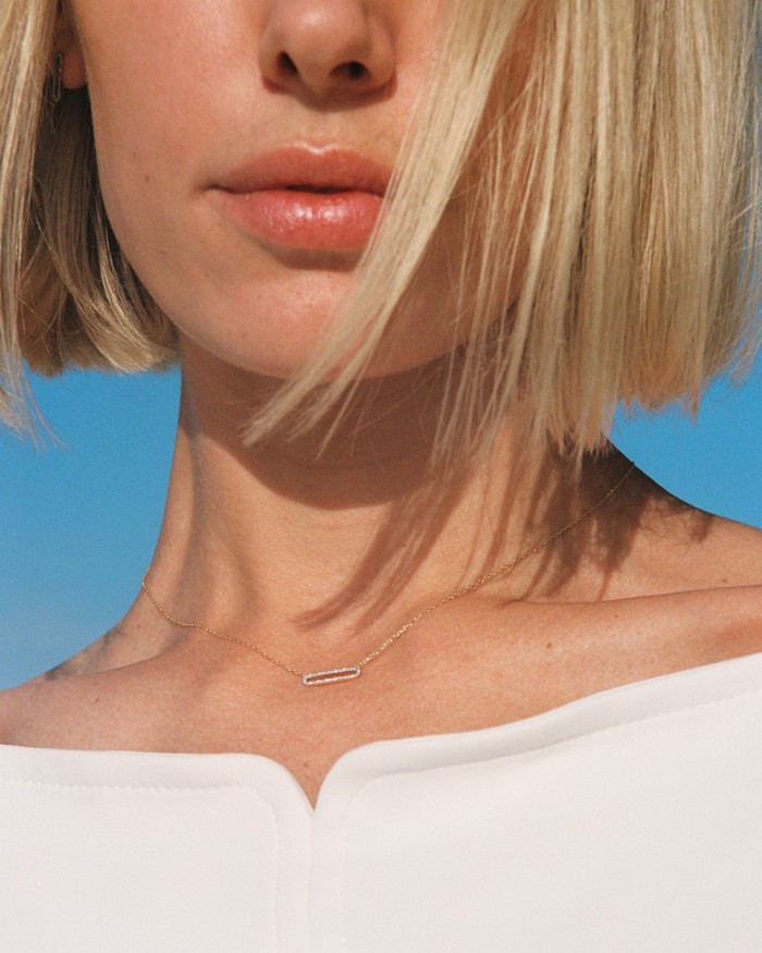 Colgante Hebilla Oro Diamantes | LECARRE