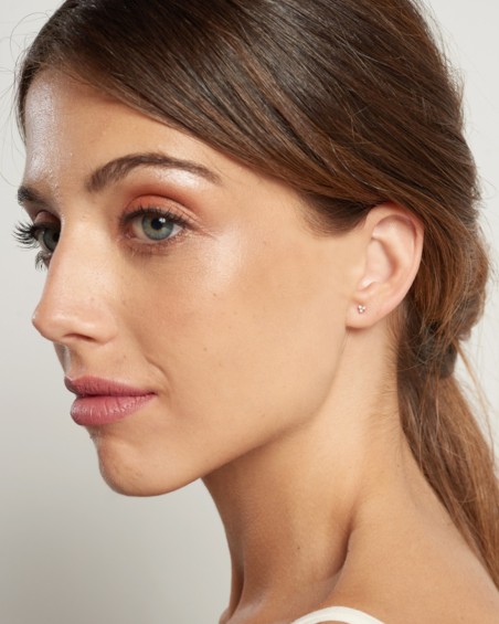 Boucles d'oreilles Trinity en or blanc et diamants | LECARRE