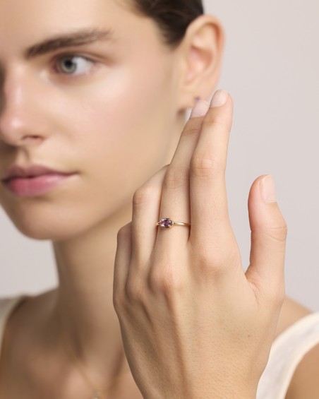 Anello Ovale Ametista OA 6x4 | LECARRE
