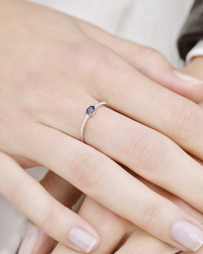 OBBrill.0.036ct Ring 0.036ct - Saffier | LECARRE