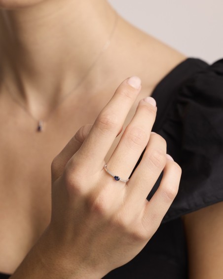 Anillo O.B.Brill.0.036ct -Zafiro | LECARRE