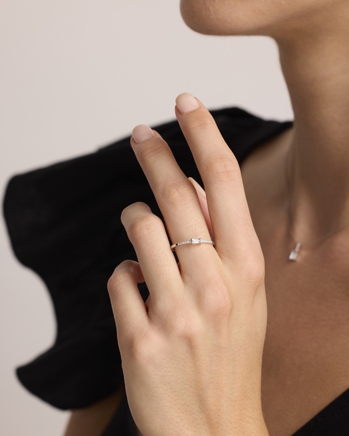 Anillo O.B Brill. 0.036 Q.Y Top.Az Ul | LECARRE