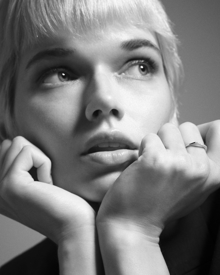 Pierścień OA i brylant 0,036 ct. | LECARRE