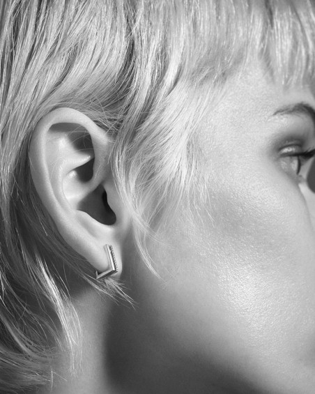 Aros Oa. Cuadrados 0.08 Ct Hsi | LECARRE