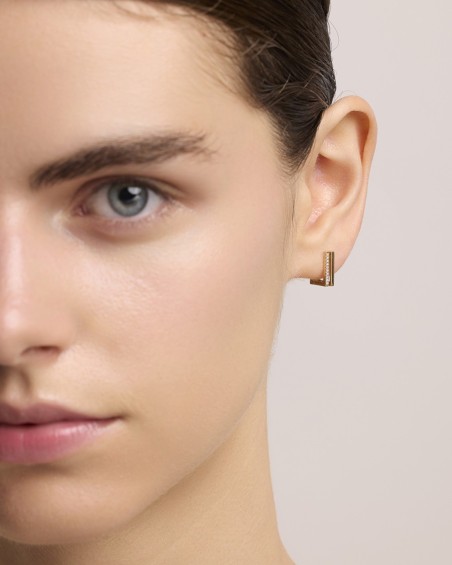 Aros Oa. Quadrados 0,08 Ct Hsi | LECARRE