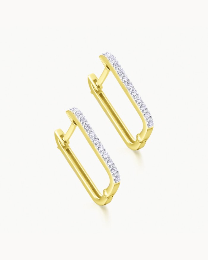 Kolczyki OA. Brylant. 0,088 ct. | LECARRE