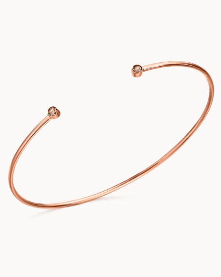 Torques Bracelet Rose Gold and Brown Diamonds | LECARRE