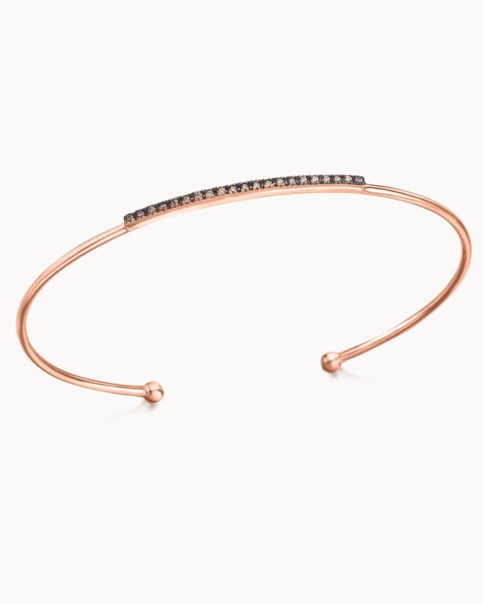 Rose Gold Bracelet with Brown Diamonds | LECARRE