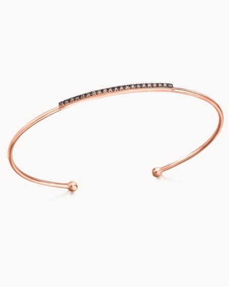Armbånd i roségull med brune diamanter | LECARRE