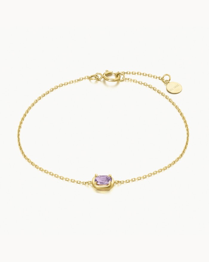 Pulseira Oval de Ametista OA 5x3 | LECARRE
