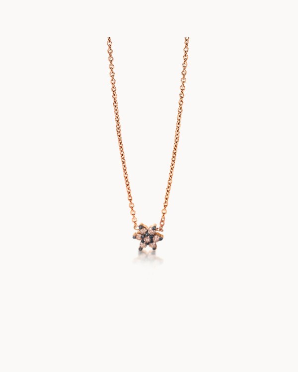 Mini rosett i roségull og diamanter | LECARRE