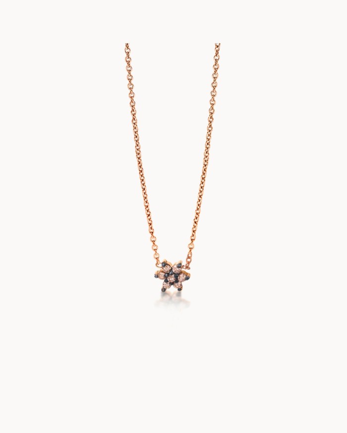 Mini Roseta Oro Rosa Y Diamantes | LECARRE