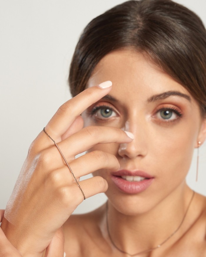 Bracciale con catena e barra rigida | LECARRE