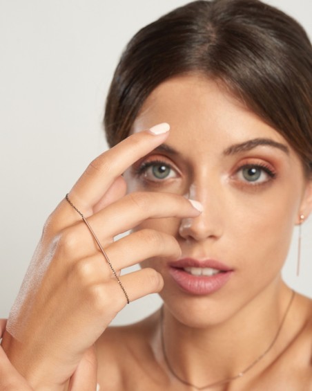 Bracciale con catena e barra rigida | LECARRE