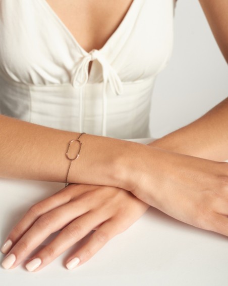 Armbånd med kjede og halvsirkler | LECARRE