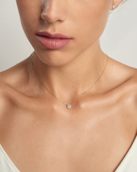 18k gouden rozet met diamanten | LECARRE