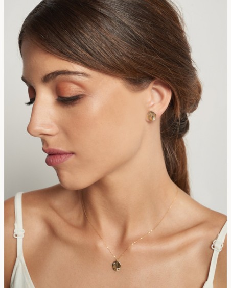 Choker con cerchio martellato e diamanti | LECARRE