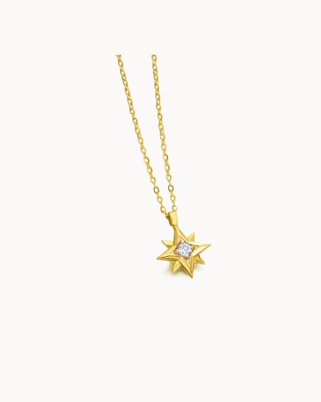 Gold Diamond Polar Star Pendant | LECARRE