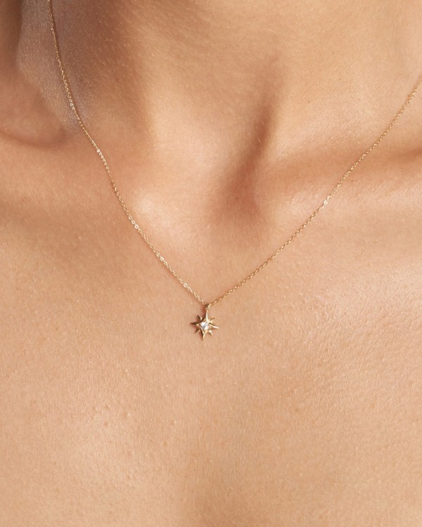 Hanger met poolster in goud en diamant | LECARRE 2