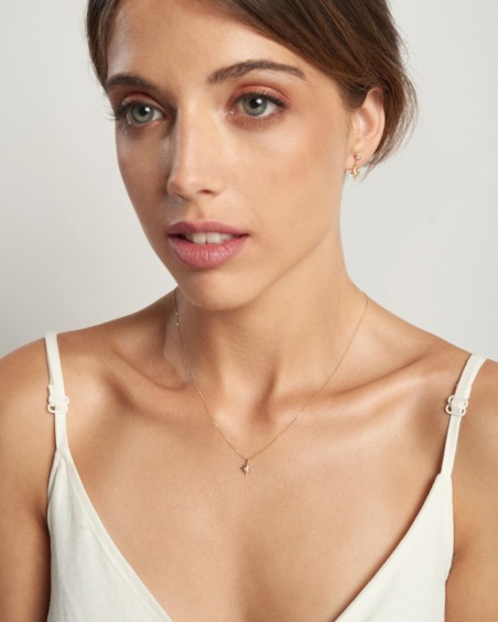 Hanger met poolster in goud en diamant | LECARRE