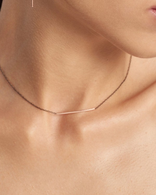 Collier avec chaîne et barre rigide | LECARRE 2