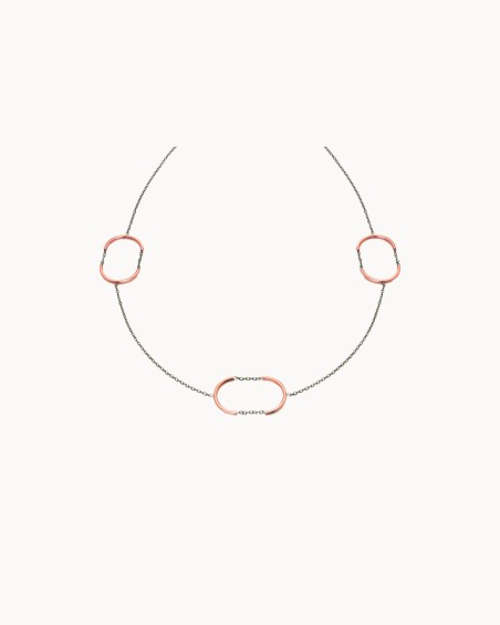 Collier ras du cou à chaîne et demi-cercle | LECARRE