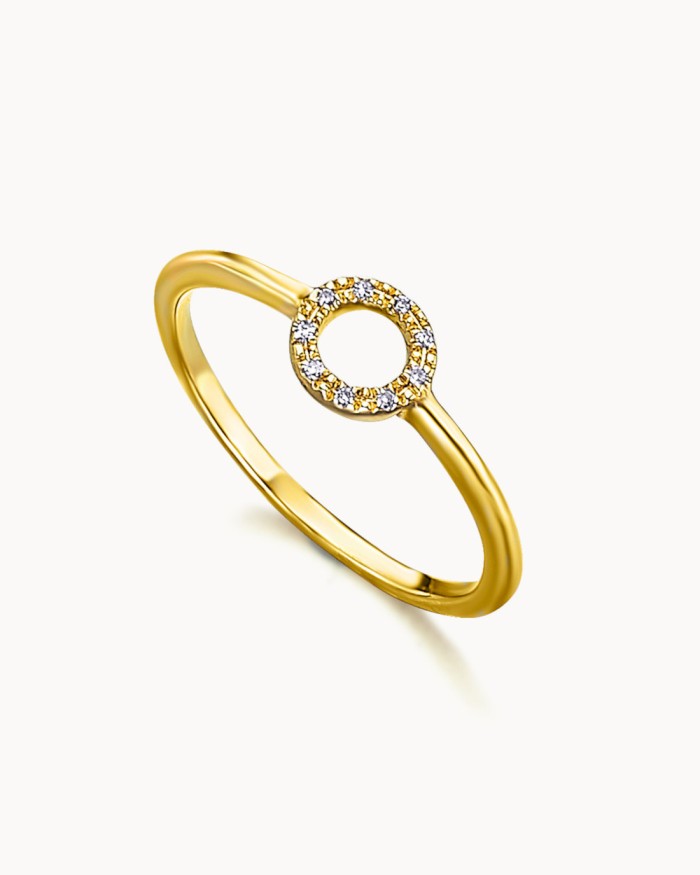 Goldener Diamant-Kreisring | LECARRE