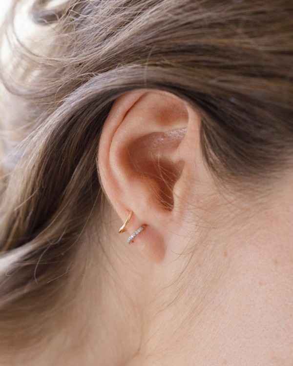 Spiralohrringe aus Gold und Diamanten | LECARRE 2