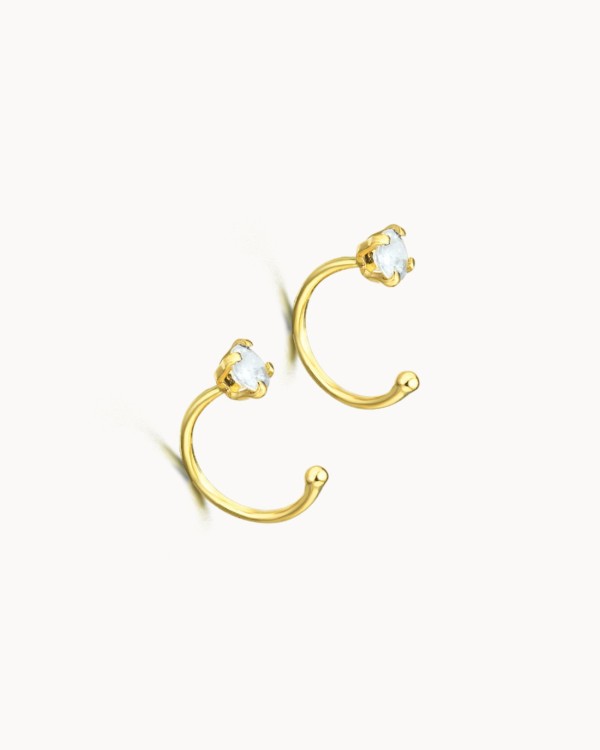 Ear Cuffs Oro Piedra Luna | LECARRE