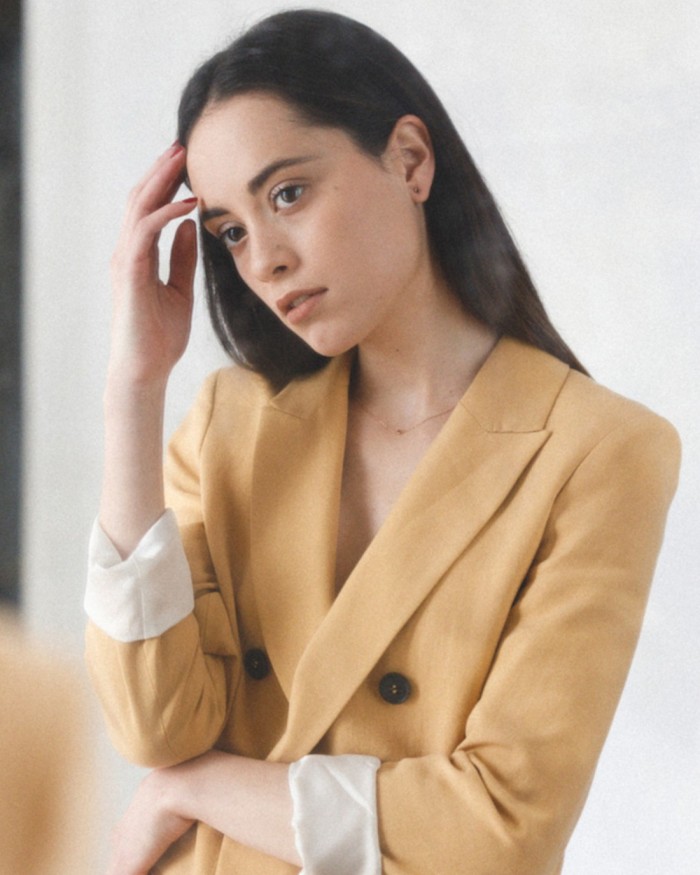 Øredobber i roségull med svarte diamanter | LECARRE