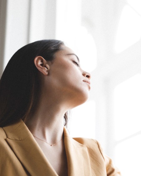 Cercei din aur roz și diamante maro | LECARRE