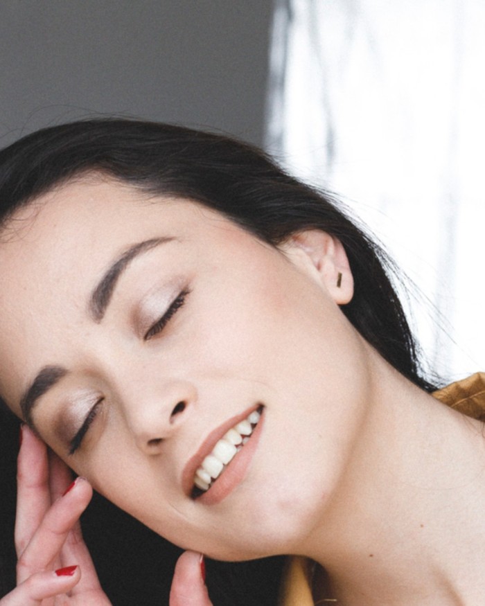 Rectangular Chapita Gold Earrings | LECARRE