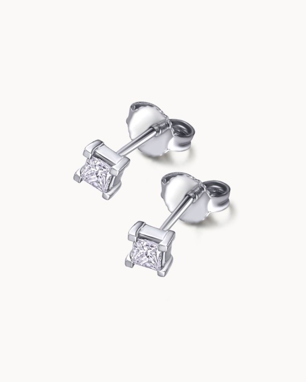 Diamant prinsesse øredobber | LECARRE