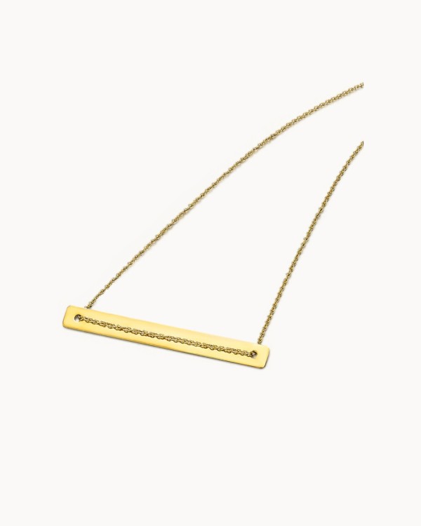 Goldkette + rechteckiger Anhänger | LECARRE