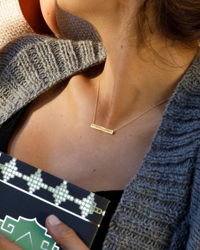 Goldkette + rechteckiger Anhänger | LECARRE