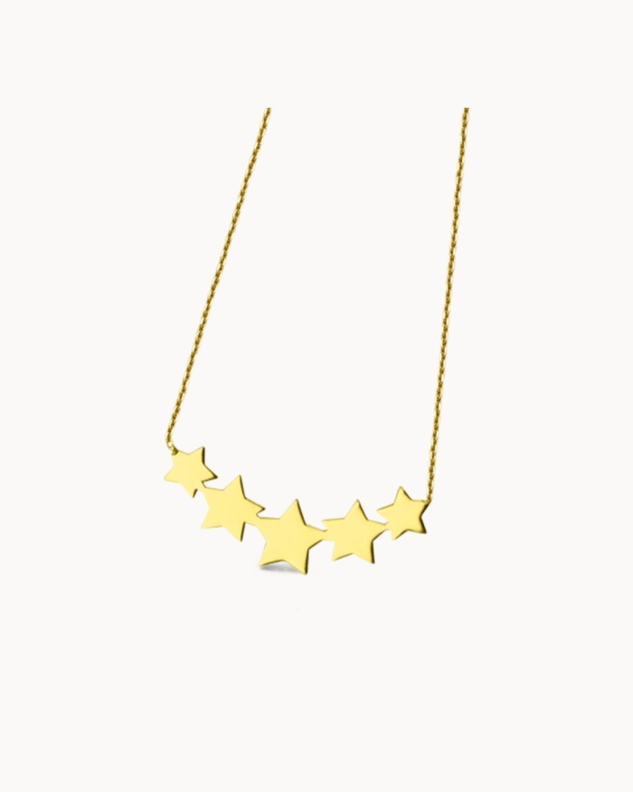 Gouden ketting + sterren | LECARRE