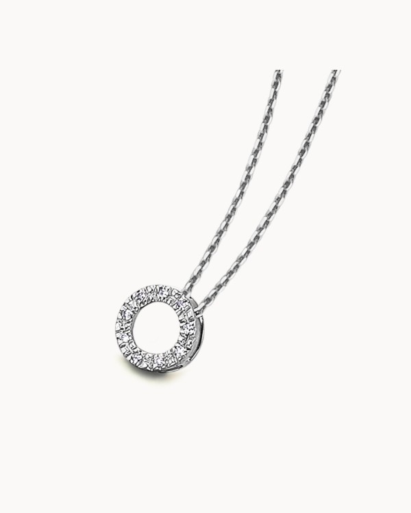 Weißgoldener Diamant-Kreischoker | LECARRE