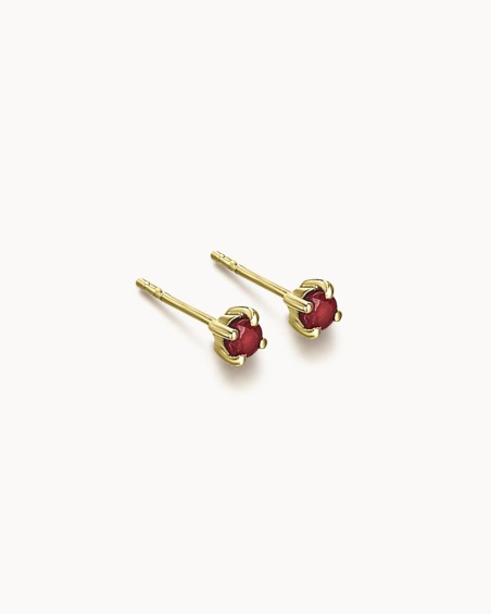 Colorize Gold Rubies Earrings | LECARRE