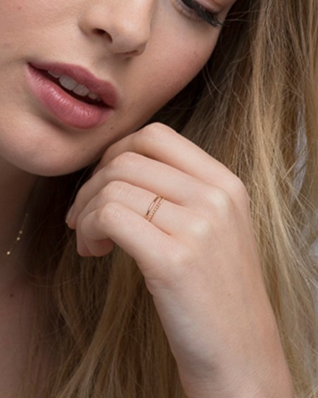 Anel Espiral Dourado | LECARRE