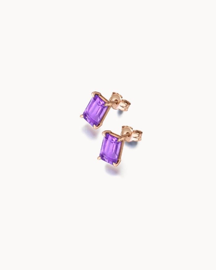 Earrings With Amethyst | LECARRE