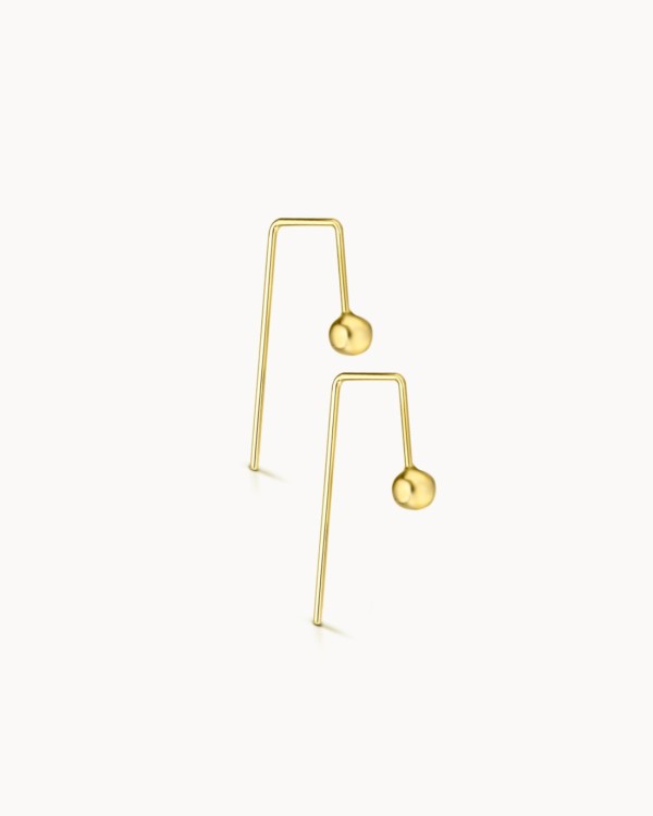 Bar Earring And Ball Termination | LECARRE
