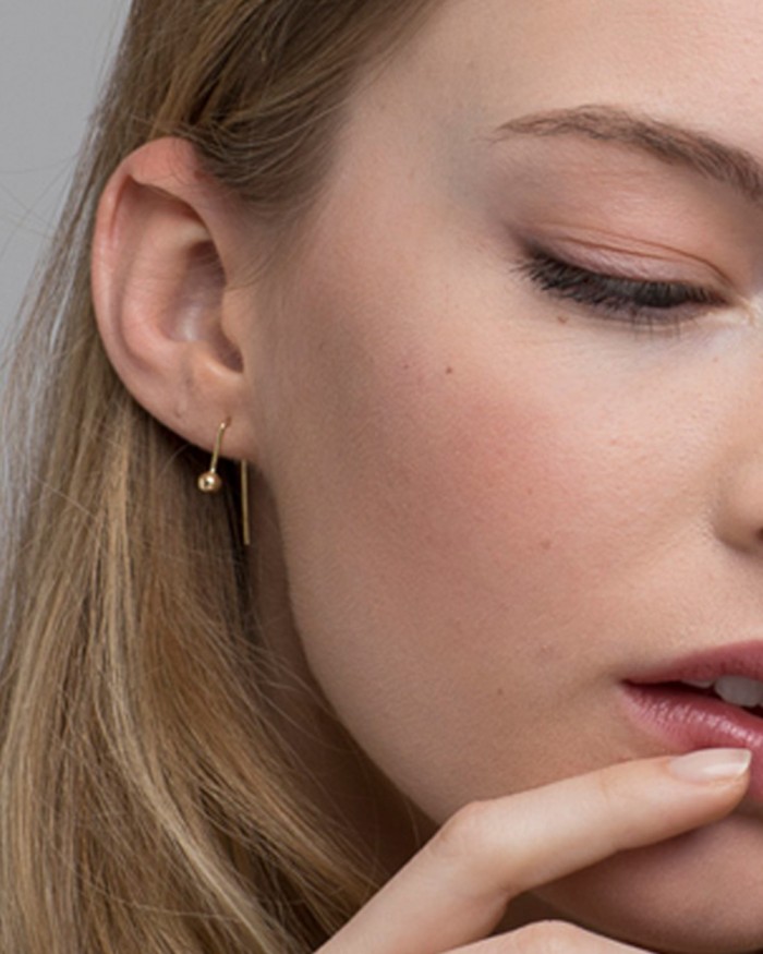 Bar Earring And Ball Termination | LECARRE